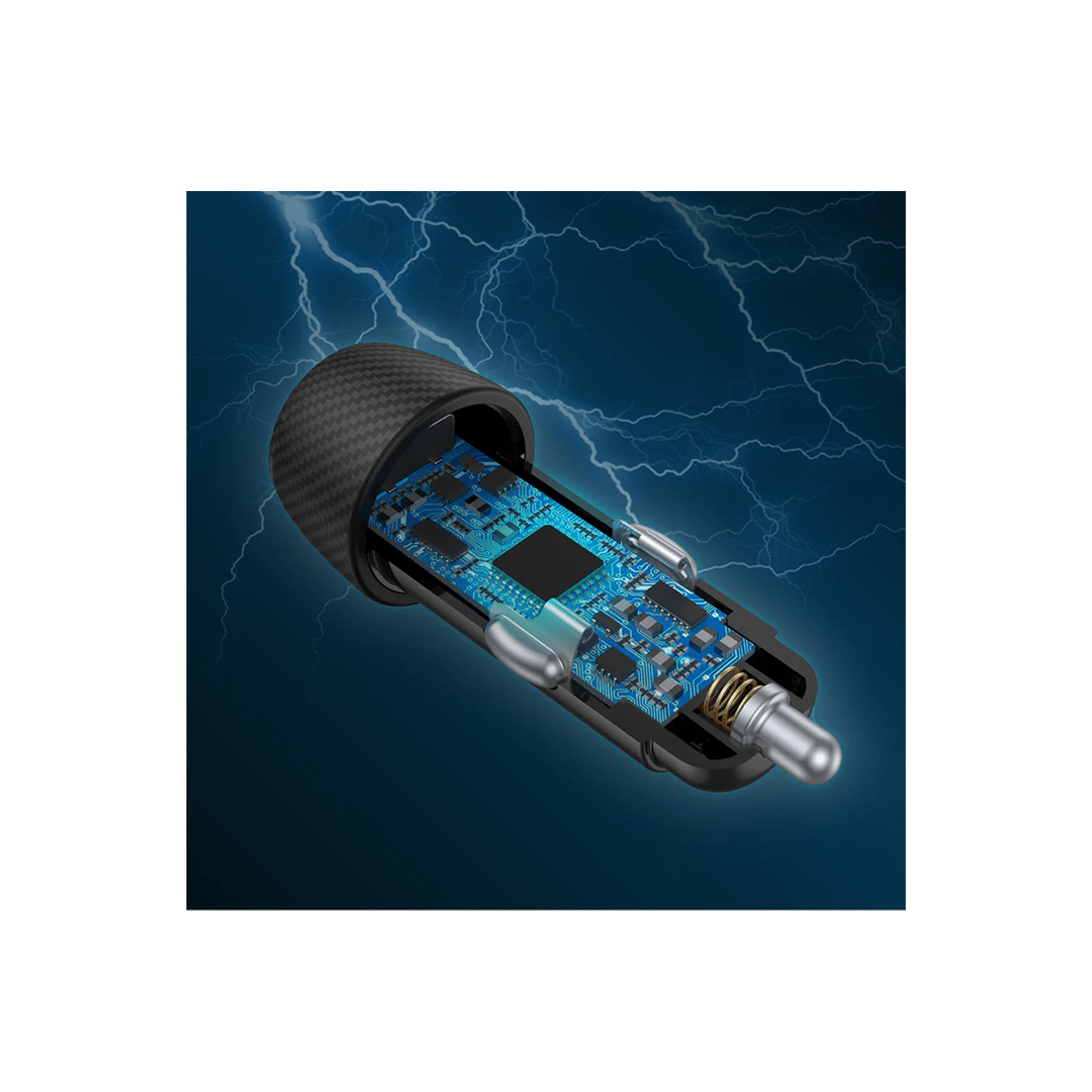 Unitek Powertrain Duo 38W Two Ports Car Charger with PD and QC in Qatar Unitek Powertrain Duo 38W Two Ports Car Charger with PD and QC in Qatar